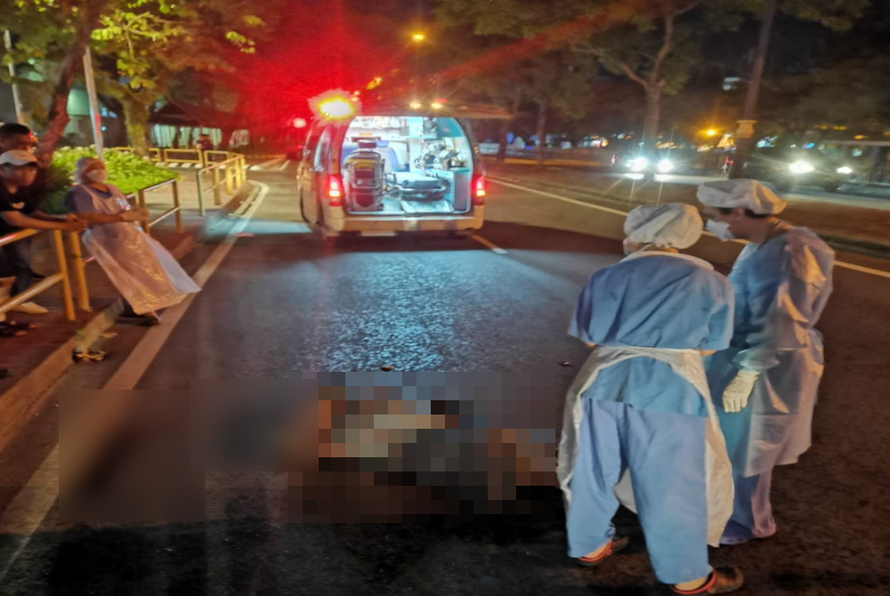 Pejalan kaki maut dipercayai dilanggar lari di Jalan Tun Razak, Kota Kinabalu.