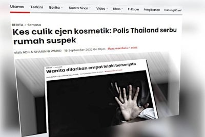 Laporan Sinar Harian pada Jumaat.