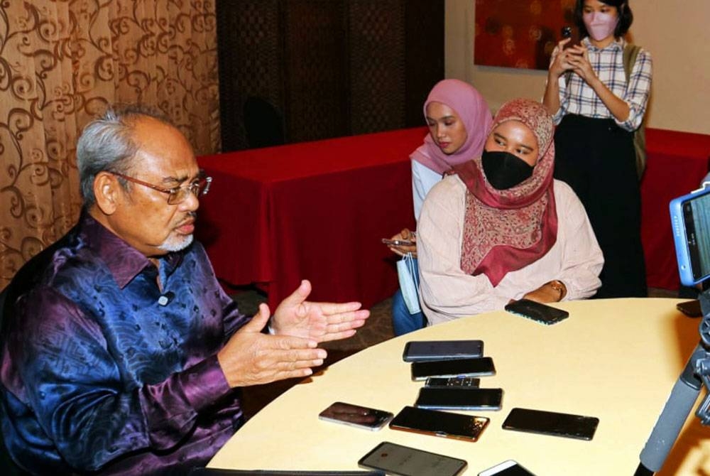 Tajuddin dalam sesi ramah mesra bersama media di sini pada Jumaat.