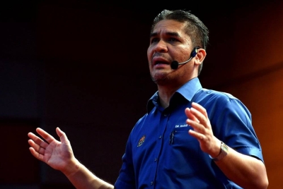 Radzi menyampaikan amanat pada Majlis Wadah Aspirasi Menteri Kanan Pendidikan di Auditorium Kompleks E pada Jumaat. - Foto Bernama