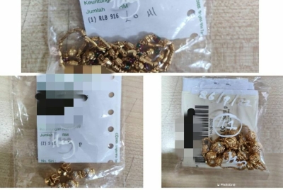 Antara barang kemas yang dirampas.