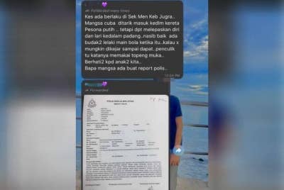 Polis menafikan berlaku kejadian cubaan culik di Kuala Langat seperti yang tular di media sosial, baru-baru ini.