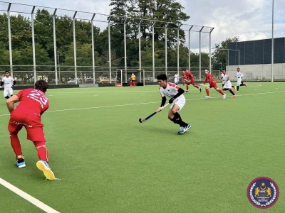 Antara aksi menarik perlawanan Malaysia menentang Belgium di Sportcentrum Wilrijkse Plein, di Antwerp. Foto Malaysian Hockey Confederation