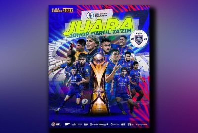 JDT dinobatkan Juara Liga Super 2022.