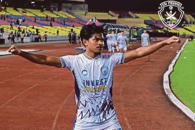 Zuhair Aizat meledak gol pertama musim ini. - Foto FB Sri Pahang FC.