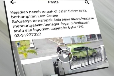 Kejadian samun yang dipercayai berlaku di sekitar kawasan Telok Panglima Garang tular di media sosial pada Selasa.