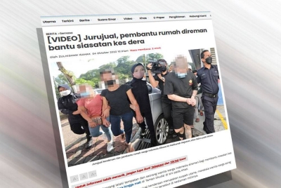 Laporan Sinar Harian pada Selasa.