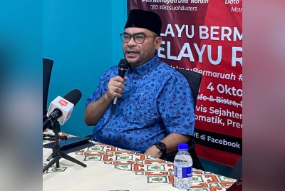 Mujahid ketika menjadi panelis program Melayu Bermaruah vs Melayu Rasuah pada Selasa.