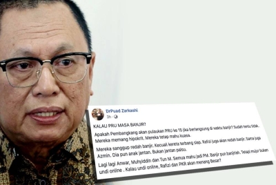 Tangkap layar Facebook Puad pada Rabu.