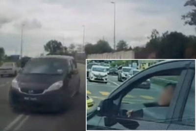 Tular video di media sosial yang memaparkan sebuah kereta Perodua Alza memandu secara melulu serta melakukan kesalahan trafik.