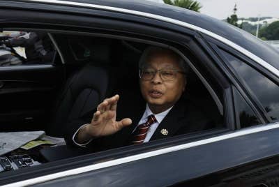 Ismail Sabri tiba di Bangunan Perdana Putra bagi menyampaikan perutusan khas pada 3 petang ini. Foto Bernama