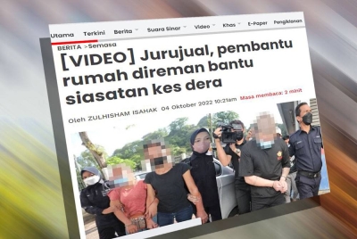 Laporan Sinar Harian pada 3 Oktober lalu.
