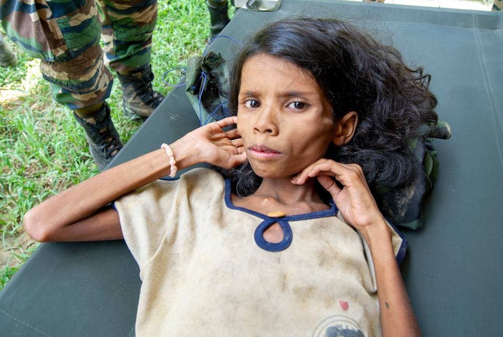 Mirsudiar ditemui dalam keadaan selamat namun lemah di Sungai Emas pada 29 Oktober 2015. - Foto Bernama