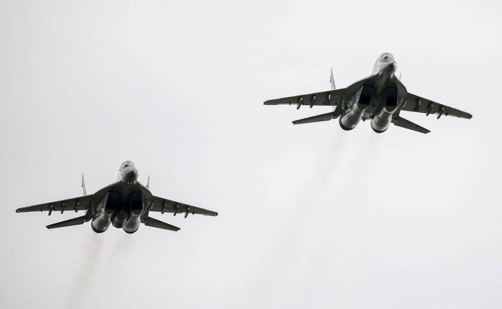 Pesawat jenis MIG-29K. - Foto Reuters.