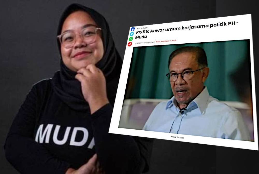 Amira Aisya. (Kiri) Laporan Sinar Harian pada Rabu.
