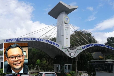 Kedudukan UUM dalam ranking dunia turut meningkat berbanding edisi lalu apabila berada dalam kelompok 500 universiti terbaik dunia. Gambar kecil: Haim Hilman