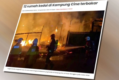 Laporan Sinar Harian pada 19 September lalu.