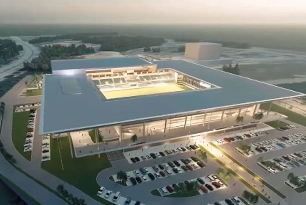 Ilustrasi Stadium AFC yang bakal dibina di Putrajaya.