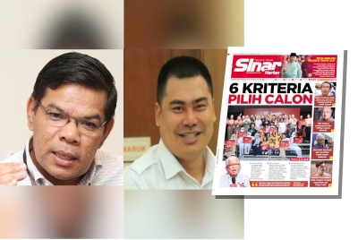 Rasuah Busters dalam laporan Sinar Harian pada Rabu gesa hanya calon yang memenuhi enam kriteria penting dipilih pada PRU15. Gambar: Saifuddin Nasution (kiri), Muhamad Muqharabbin (tengah)