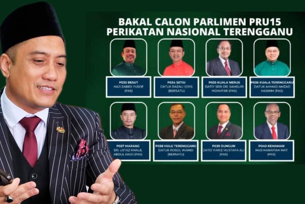Poster tular di media sosial baru-baru ini memaparkan calon Pas dan Bersatu dikatakan mewakili PN untuk bertanding di lapan kerusi Parlimen di Terengganu.