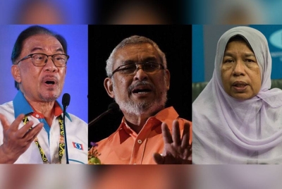 Gambar dari kiri: Anwar, Khalid, Zuraida