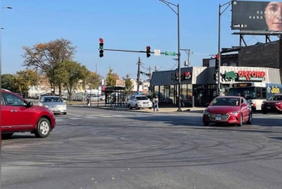 Kawasan berlakunya kejadian tembakan di Chicago. - Foto AP