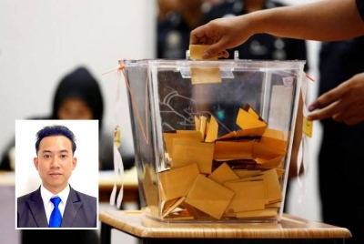 Rakyat sebagai pengundi perlu menolak kepimpinan yang terpalit dengan amalan rasuah dan gejala itu kini semakin parah. (Gambar kecil: Hussain)