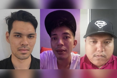 Gambar dari kiri: Muhammad Adli, Mahadzir, Muhammad Fauzzan