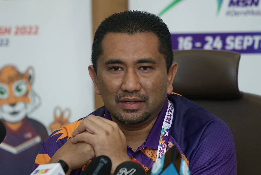 Mohd Yazid ketika sidang media pada mesyuarat pendaftaran Delegasi Sukan Para Sukma 2022 di Majlis Sukan Negara, Bukit Jalil pada Jumaat. - Foto Bernama