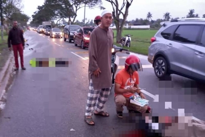 Kedua-dua mangsa disahkan maut di tempat kejadian selepas mengalami cedera parah.