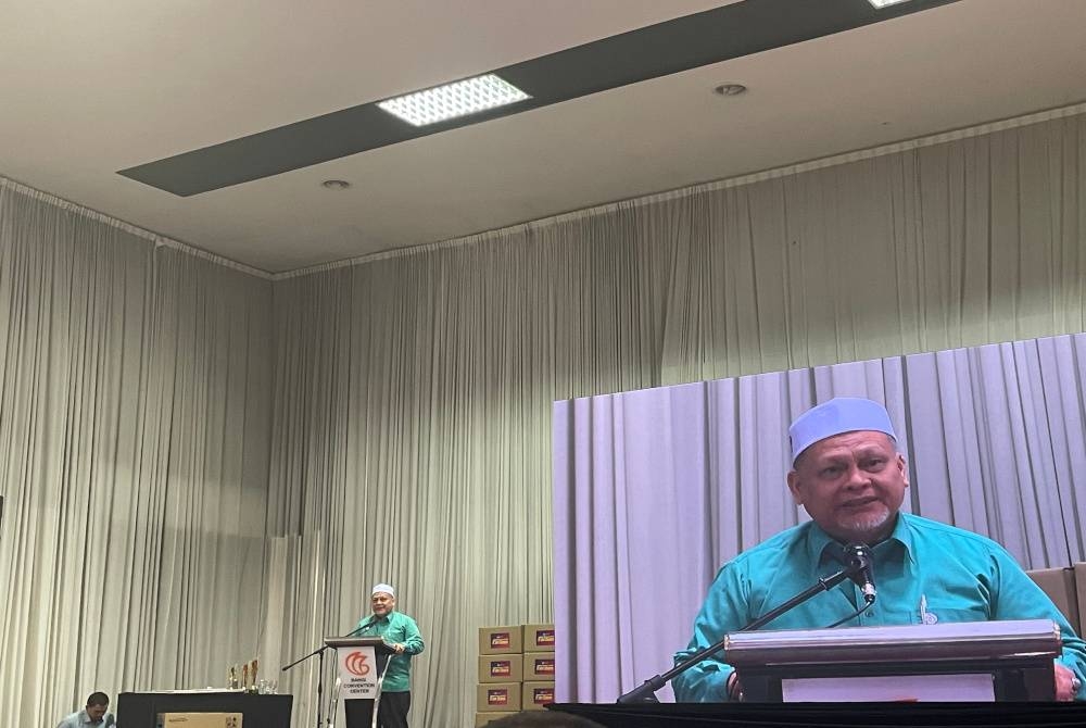 Mohd Amar semasa ucapan penutupan Karnival Anak Kelantan di Perantauan yang diadakan di Bangi Convention Centre pada Sabtu.