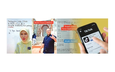 Melalui aplikasi TikTok, orang ramai boleh mendapatkan pelbagai maklumat berkaitan sejarah atau subjek pelajaran dengan mudah hanya di hujung jari.

