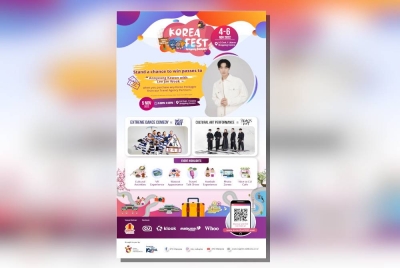 Festival Korea 2022 berlangsung di pusat beli-belah 1 Utama, Petaling Jaya dari 4 hingga 6 November ini.