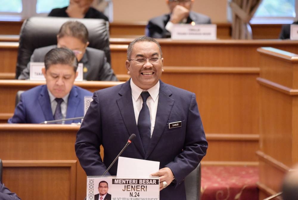 Muhammad Sanusi ketika sidang DUN Kedah pada Isnin.