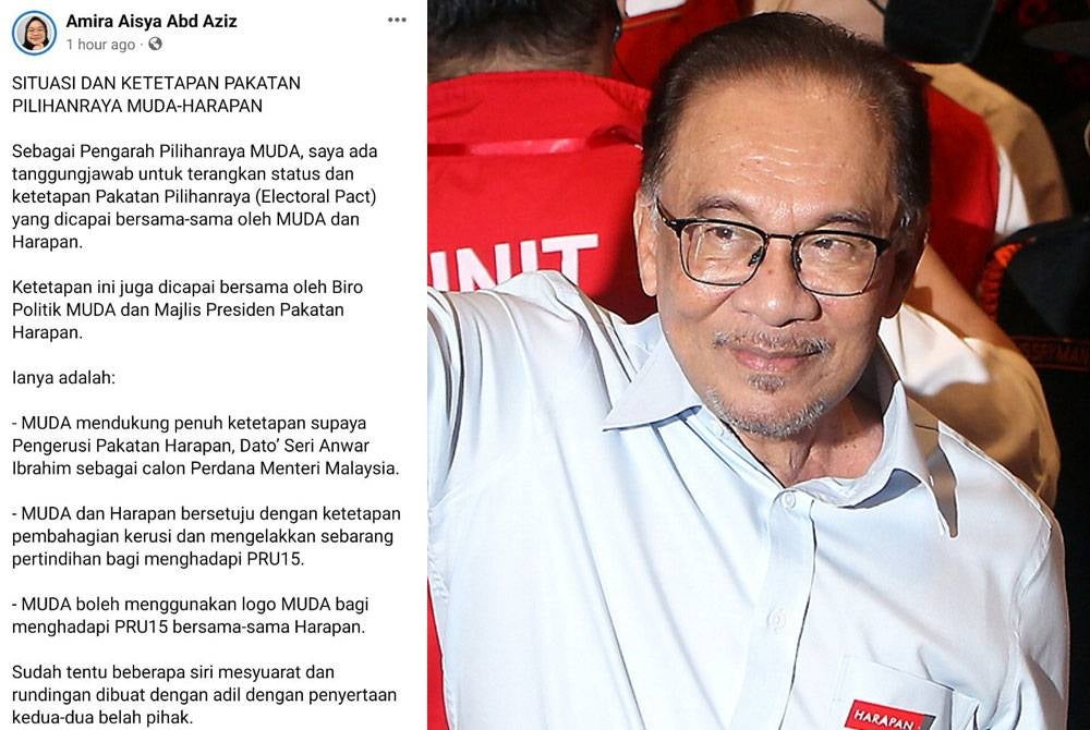 Muda mendukung penuh ketetapan supaya Pengerusi PH, Datuk Seri Anwar Ibrahim sebagai calon Perdana Menteri.
