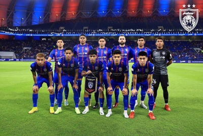 Kesebelasan utama JDT pada perlawanan berkenaan. - Foto Johor Southern Tigers