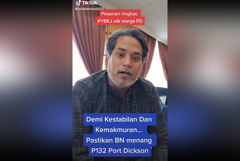 Khairy dalam satu video pesanan ringkas