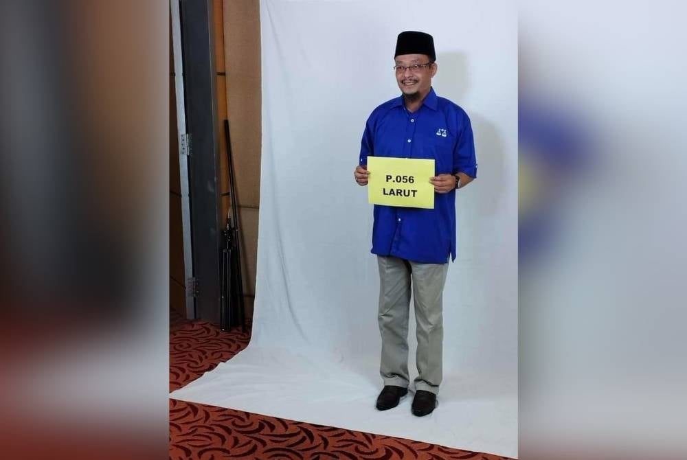 Gambar tular Ustaz Kazim yang disebut sebagai calon BN di kerusi Parlimen Larut.