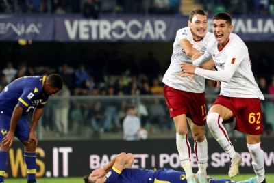 Volpato (kanan) muncul wira apabila membantu Roma meraih kemenangan. Foto Agensi