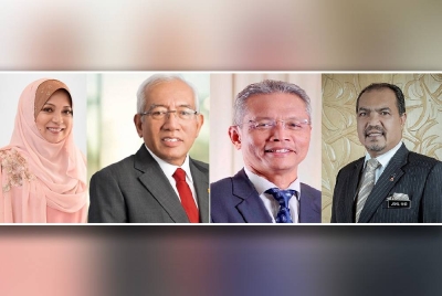 Dari kiri, Mashitah, Mahdzir, Othman dan Jamil.