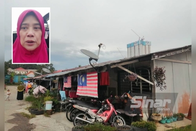 Rumah transit Kampung Sungai Kertas kini diduduki 130 keluarga. (Gambar kecil: Haslinda)
