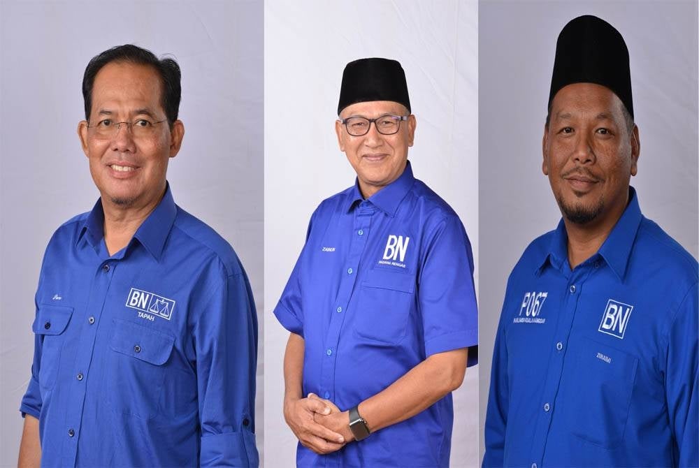 Dari kiri; Samsudin, Zainun dan Zuraimi