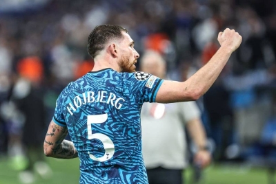 Hojbjerg meledak gol kemenangan Spurs. - Foto Agensi
