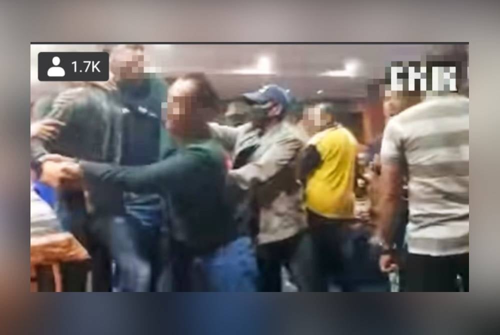 Tangkap layar video tular kekecohan di Gerik.