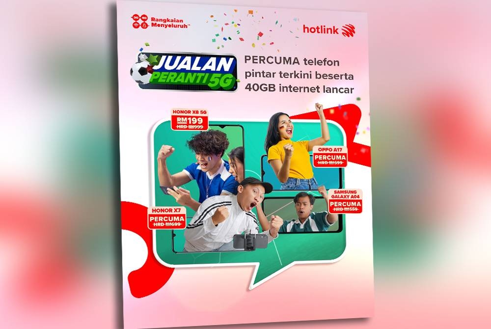 Maxis menawarkan pelbagai tawaran menarik jualan peranti 5G kepada pelanggannya.