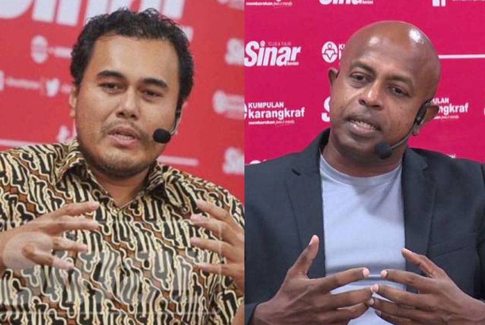 Gambar dari kiri: Mohd Azizuddin, Sivamurugan