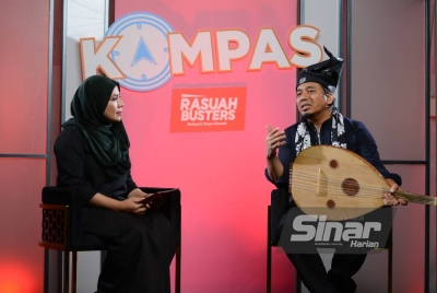Abdullah pada program Kompas Rasuah Busters Edisi Khas PRU15 bertajuk Suara Hati Anak Seni, di sini.
