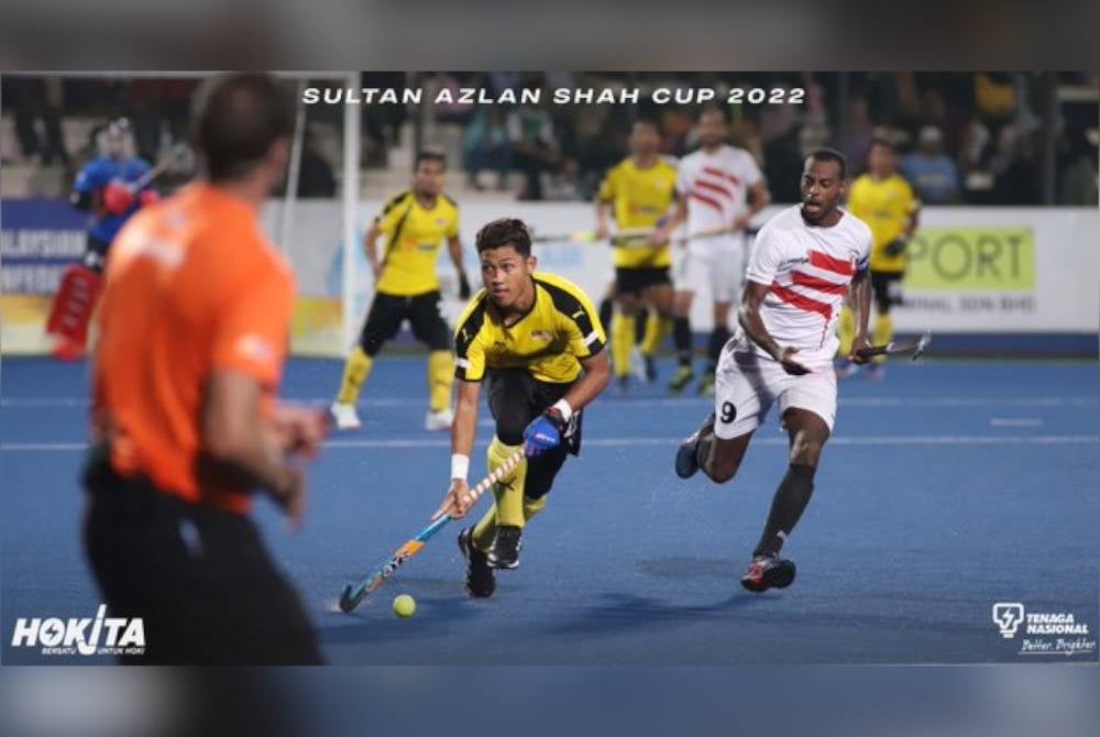 Pasukan hoki kebangsaan berpesta gol selepas menumbangkan pasukan Mesir 4-1 di Stadium Hoki Stadium Sultan Azlan Shah pada Sabtu. - Foto Hokita