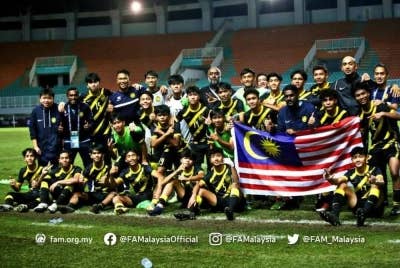 Skuad B-16 berjaya layak secara merit ke Piala Asia B-17 selepas bergelar juara kumpulan B.