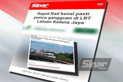 Laporan Sinar Harian pada Rabu.